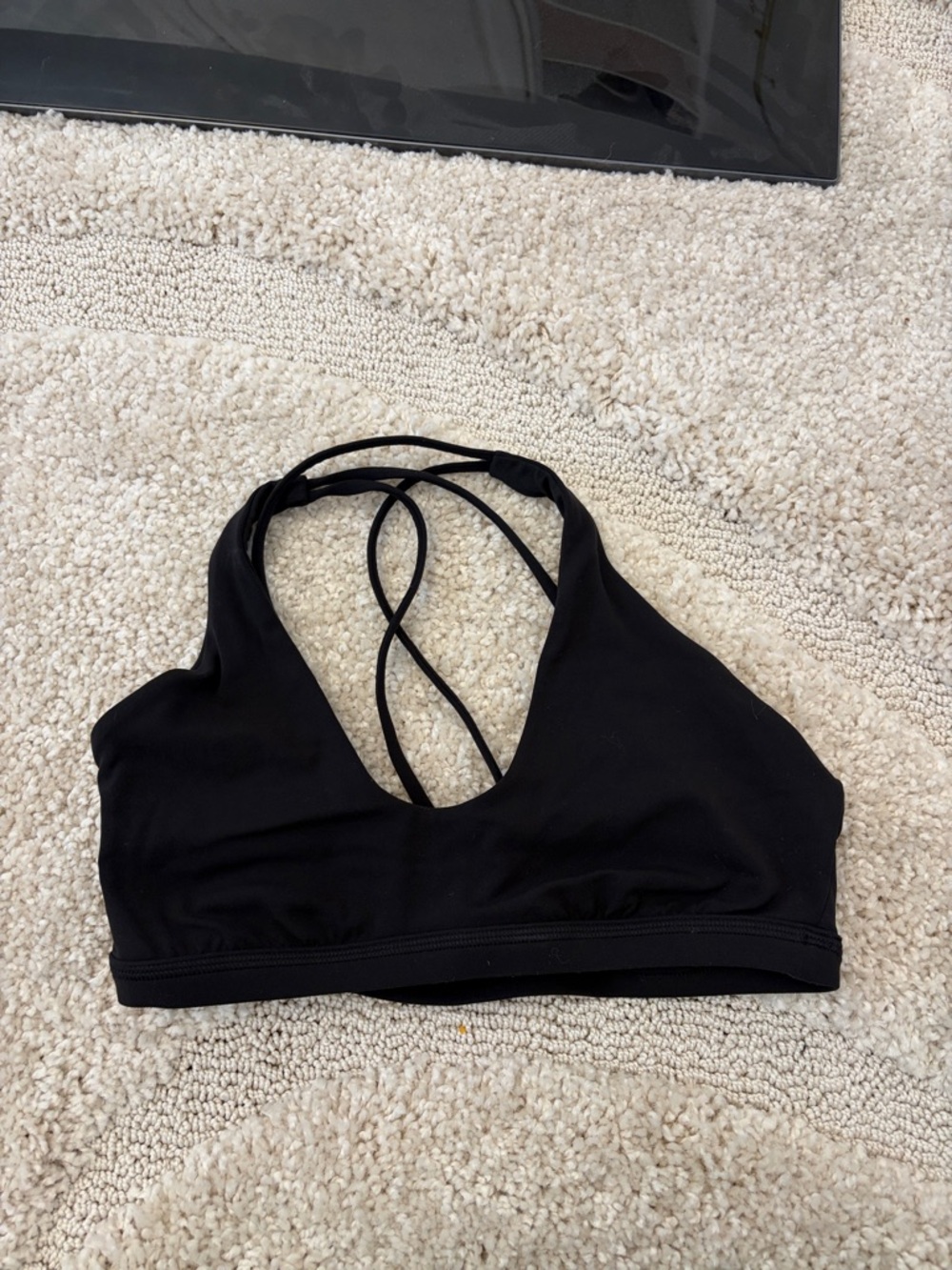 lululemon athletica Black Strappy Sports Bra